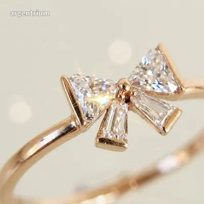 14K 골드 리본 반지로 사랑을 전하세요 💍✨