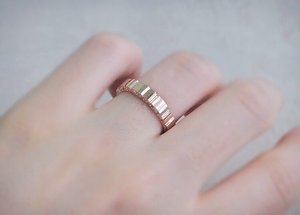 무광유광 커플 여자 반지[14k]